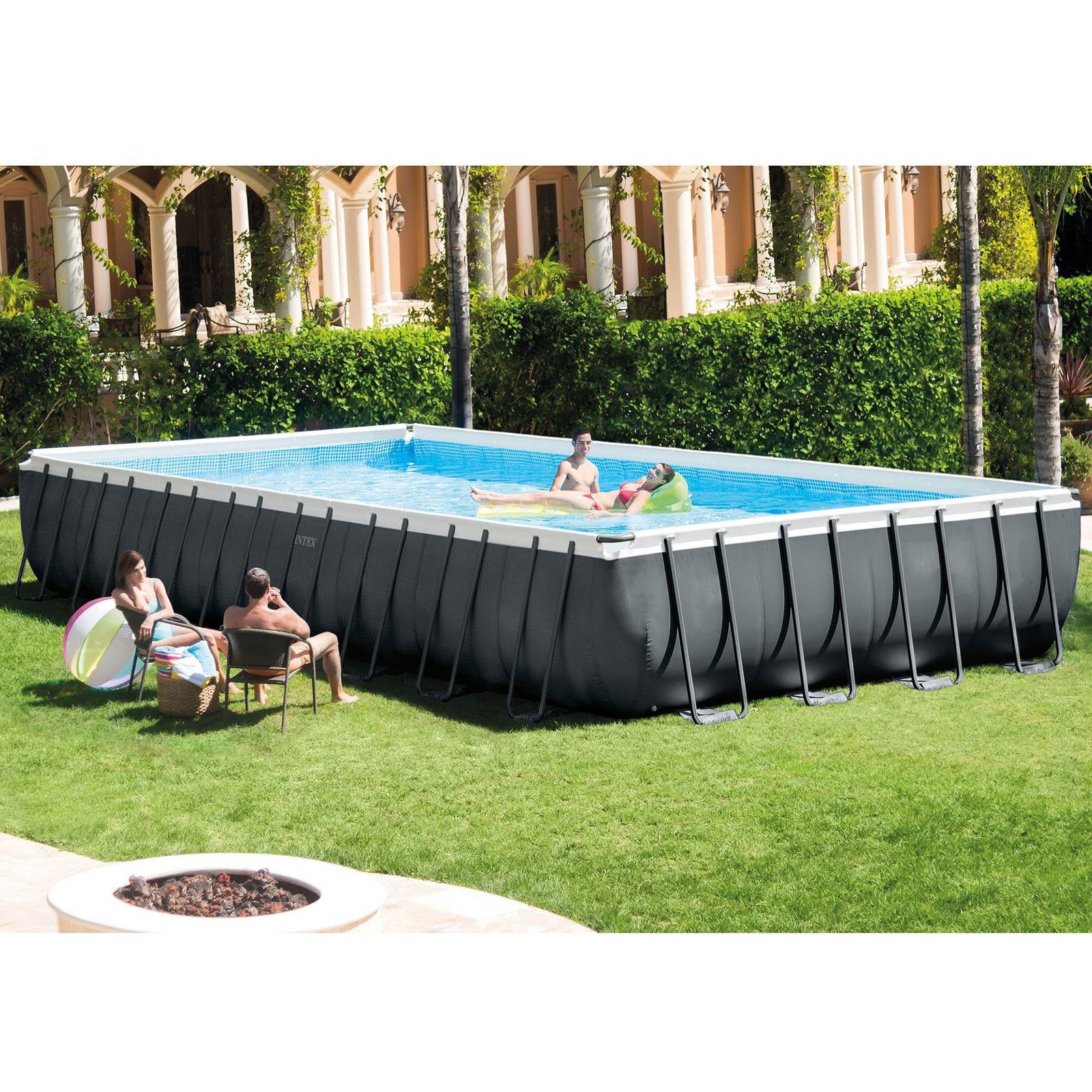 Intex 24′ x 12′ x 52″ Ultra XTR Rectangular Frame Swimming Pool Set + Pump - Image 6