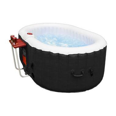Anyi 110 Volt 1 – Person Solid Wood Rectangle Hot Tub - Image 6