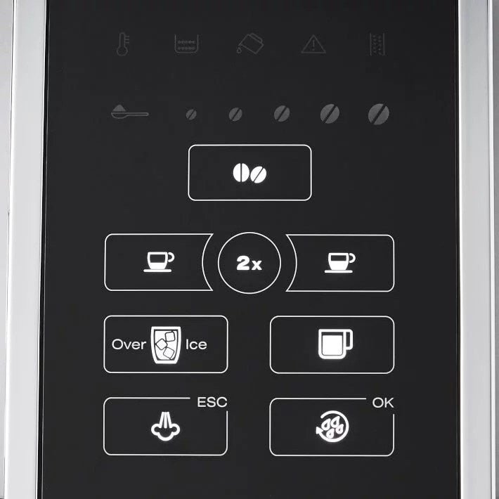De’Longhi – Dinamica TrueBrew Over Ice Fully Automatic Coffee and Espresso Machine- Chrome and Black - Image 5