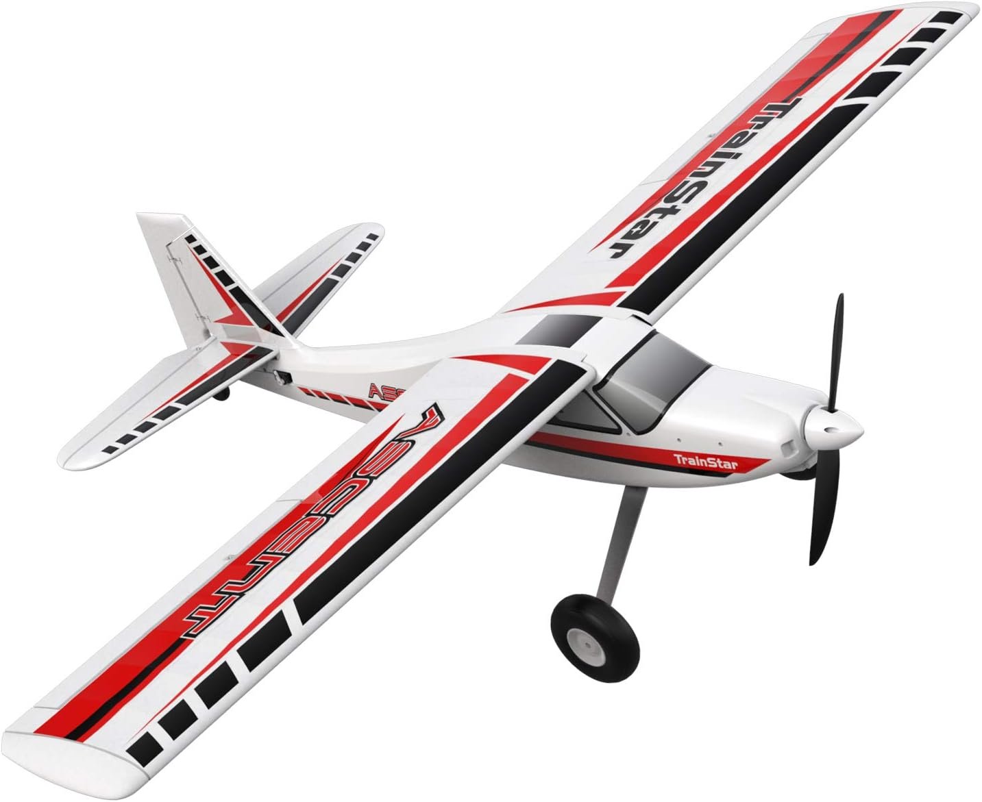 VOLANTEXRC Remote Control Airplane TrainStar Ascent Electric RC Trainer Aircraft, 1400 mm Wingspan & Plastic Unibody Fuselage PNP Versions