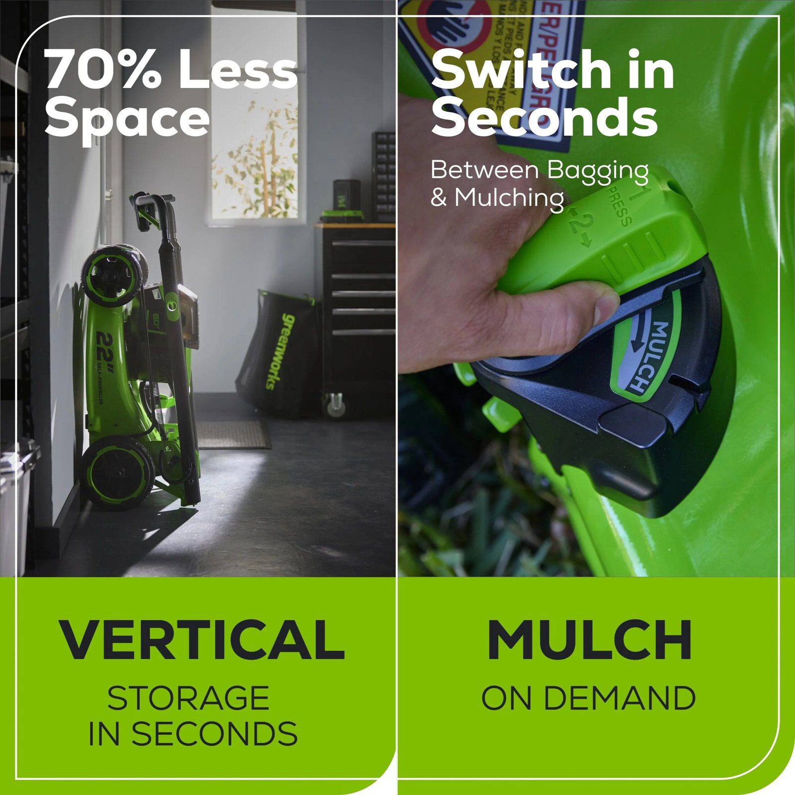 Greenworks Pro 60V 22″ Cordless Self-Propelled Push Lawn Mower - Image 2