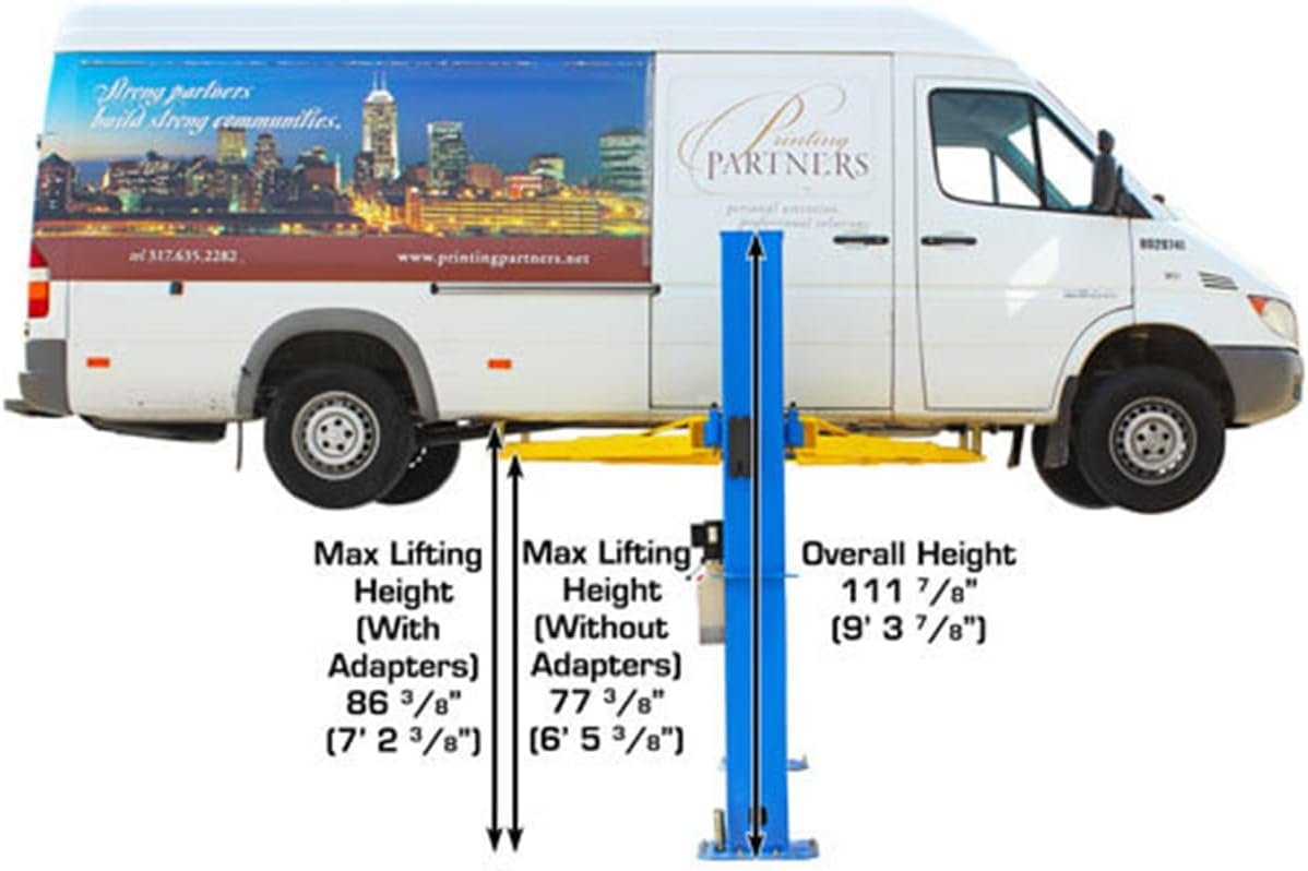 Atlas Automotive Equipment Atlas Equipment BP10000X Commercial Grade Baseplate 10 000 Lb. Capacity 2-Post Lift - Image 7