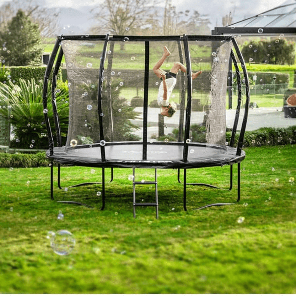 ALLSTAR 10 Trampoline Outdoor Backyard Play Equipment with Net & Ladder - Image 7