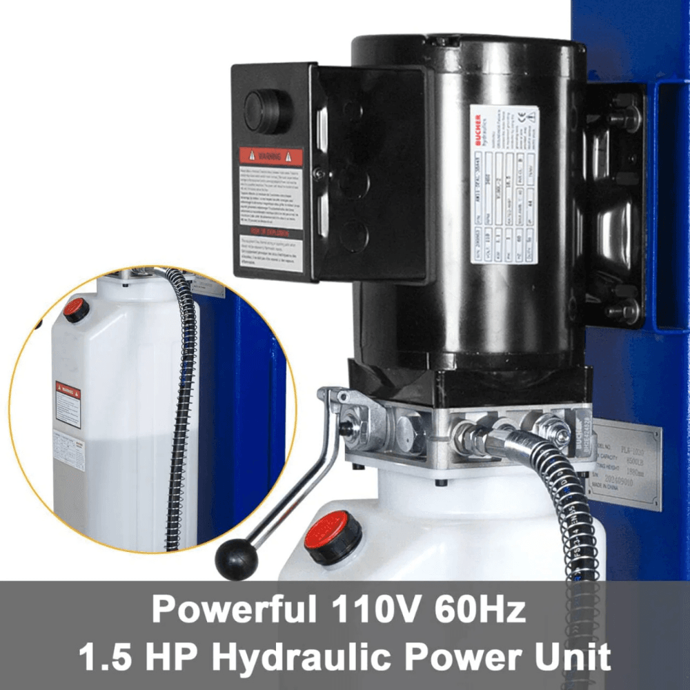 WEIZE 8500lbs 4-Post Car Lift with Caster Kits – PLA-1030 - Image 3