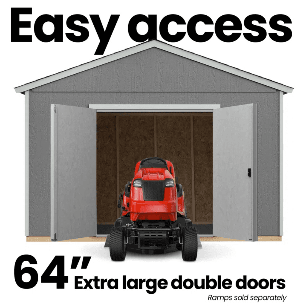 Astoria 12 ft. x 12 ft. Outdoor Wood Storage Shed - Image 9