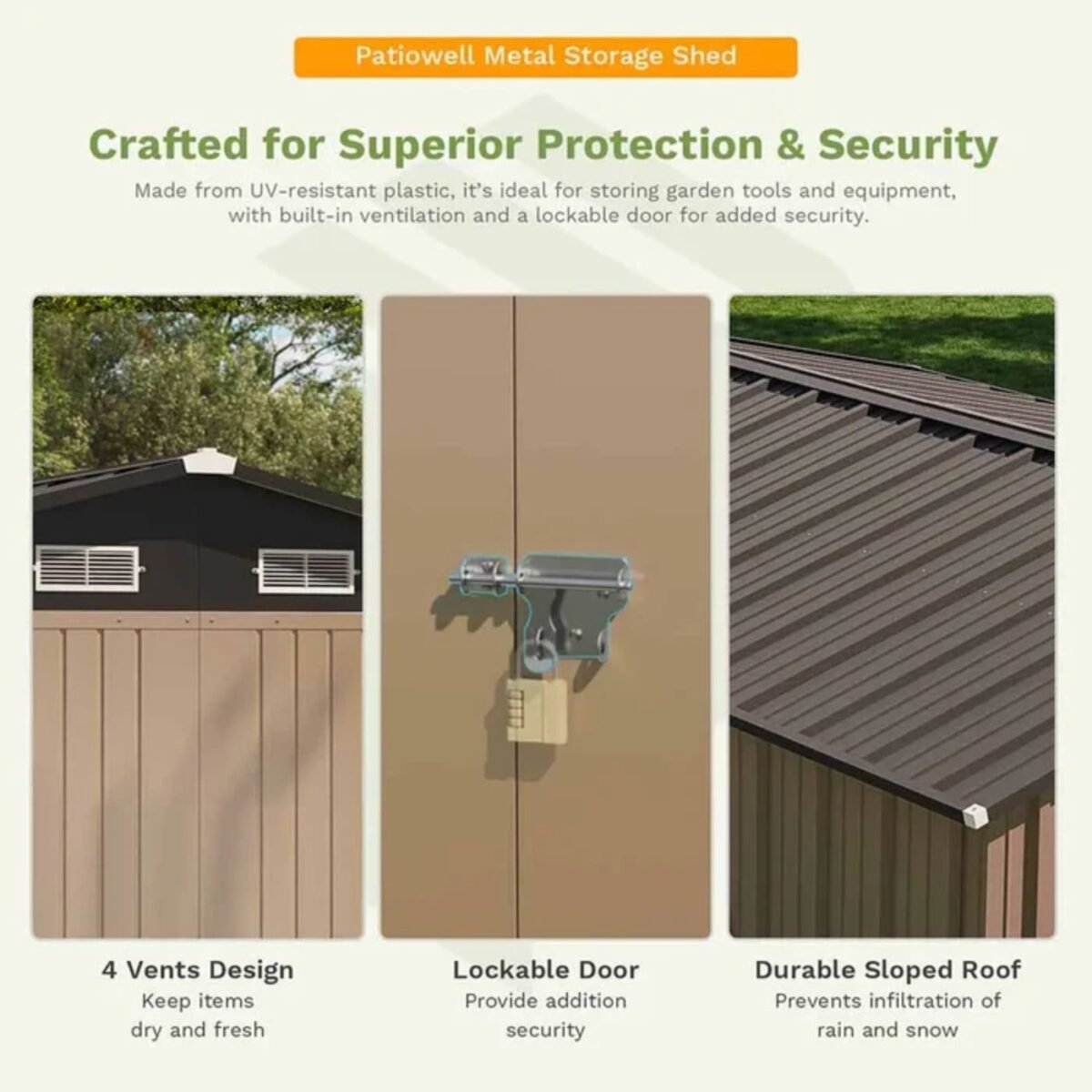 Patiowell 10×8 Shed with Windows - Image 4