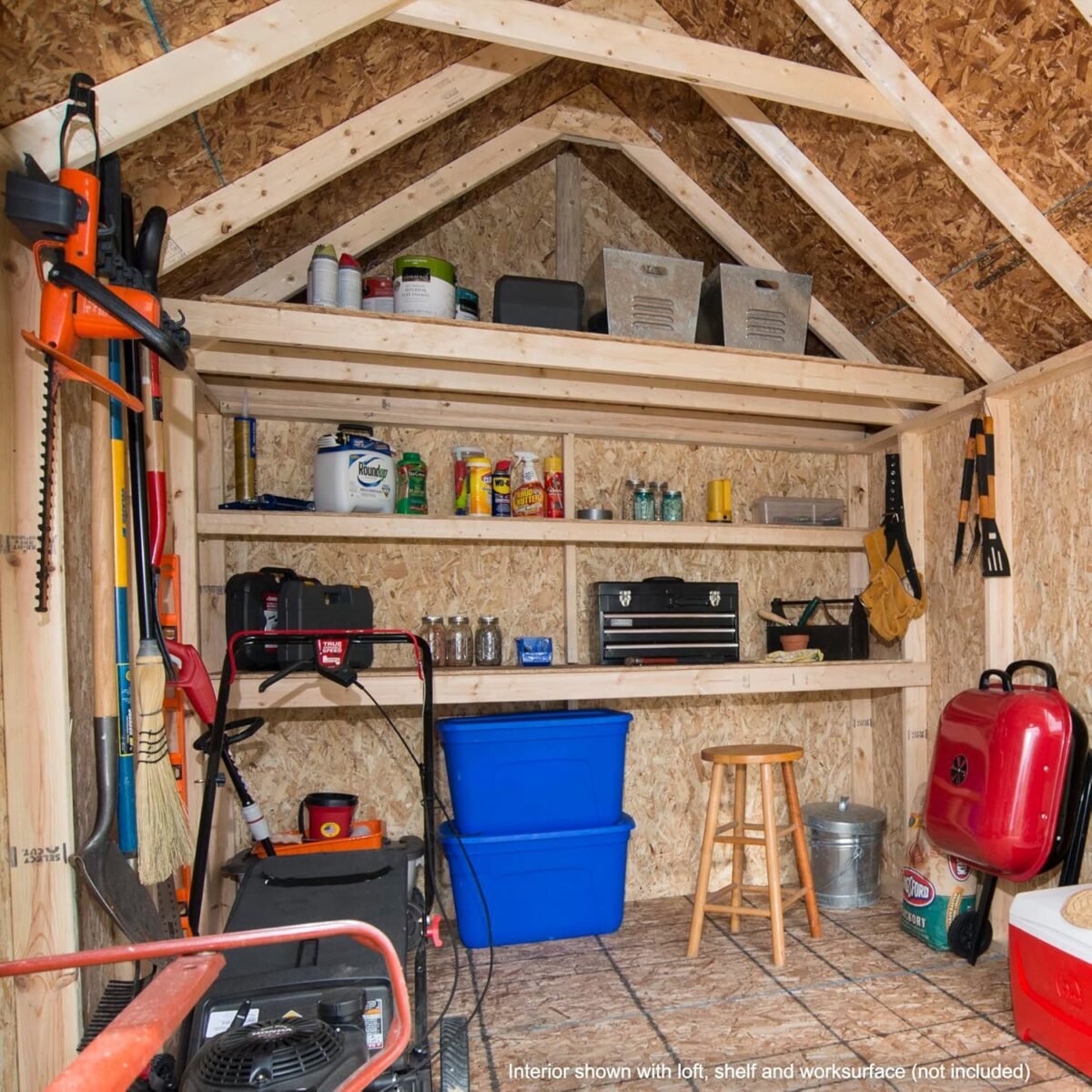 Tribeca 10 ft. W x 12 ft. D Wood Storage Shed With Floor - Image 3