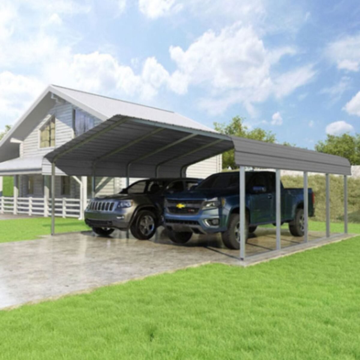 Classic Carport 20’W x 20’L x 7’H - Image 4