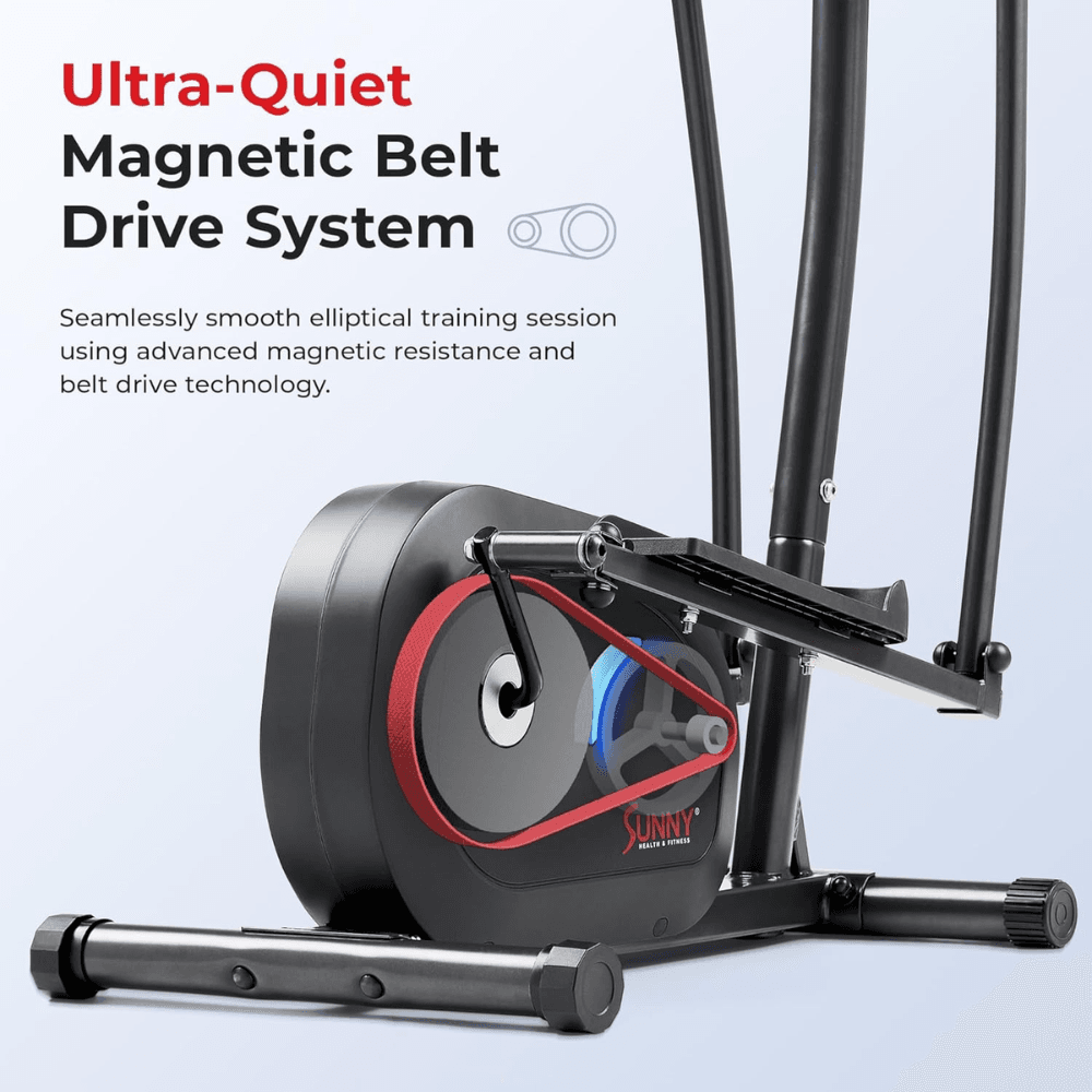 Sunny Health and Fitness Programmable Magnetic Elliptical - Image 2