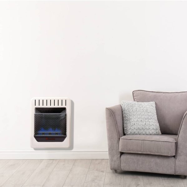 Factory Reconditioned Blue Flame Gas Heater – 10,000 BTU, Dual Fuel – Model# BF10M-B-R - Image 2