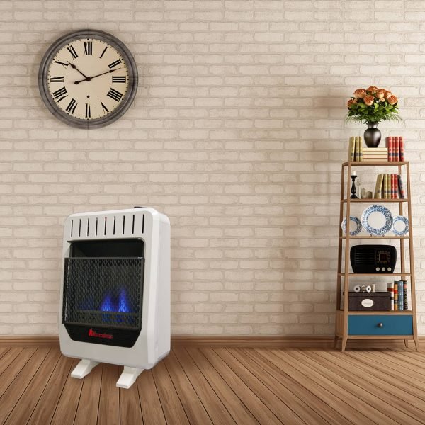 Factory Reconditioned Blue Flame Gas Heater – 10,000 BTU, Dual Fuel – Model# BF10M-B-R - Image 3