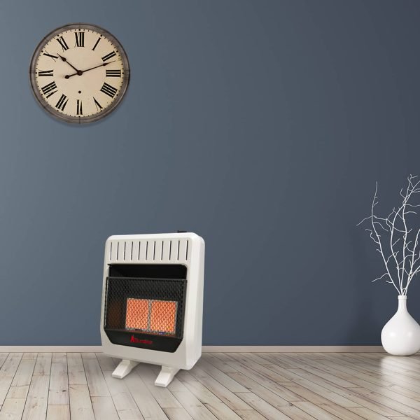HearthSense Reconditioned Dual Fuel Ventless Infrared Plaque Heater with Base and Blower – 20,000 BTU, T-Stat Control – Model# IR16T-BB-R - Image 3