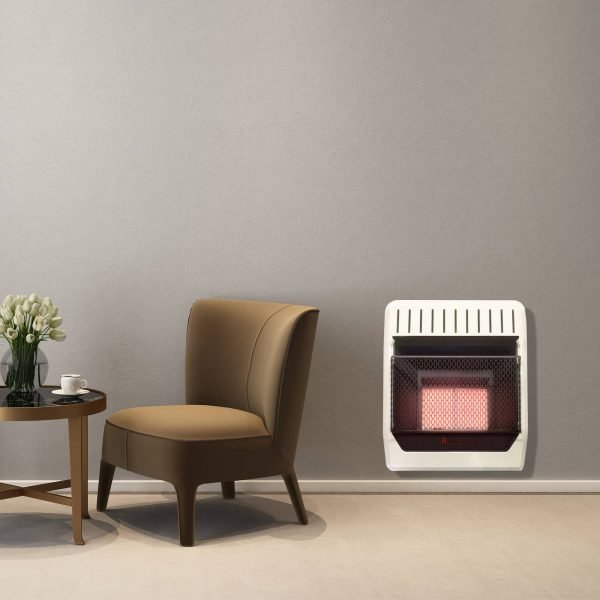 HearthSense Reconditioned Dual Fuel Ventless Infrared Plaque Heater with Base and Blower – 20,000 BTU, T-Stat Control – Model# IR16T-BB-R - Image 4