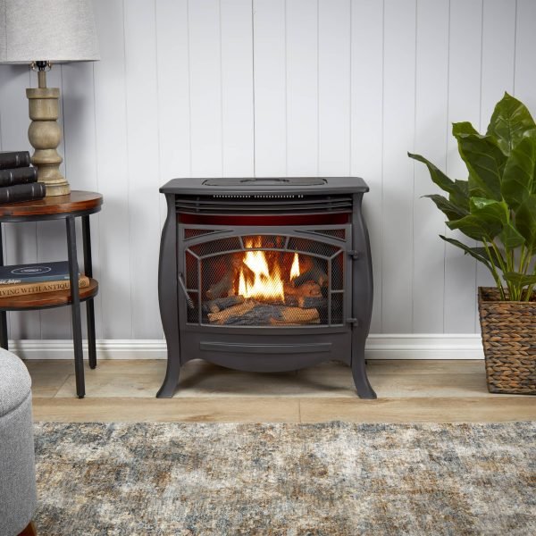 Duluth Forge Dual Fuel Ventless Gas Stove – 26,000 BTU, Remote Control, Matte Black Finish – Model# FDSR25 - Image 13