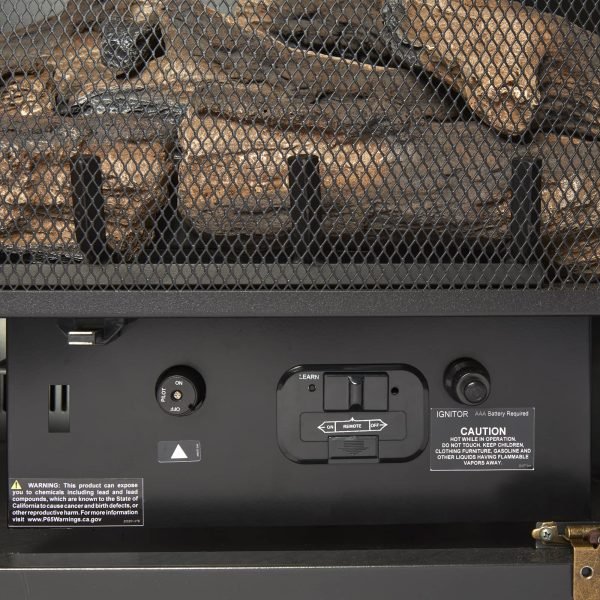 Duluth Forge Full Size Dual Fuel Ventless Gas Fireplace With Mantel – 32,000 BTU, Remote Control, Antique White Finish – Model# FDI32R-M-AW - Image 7