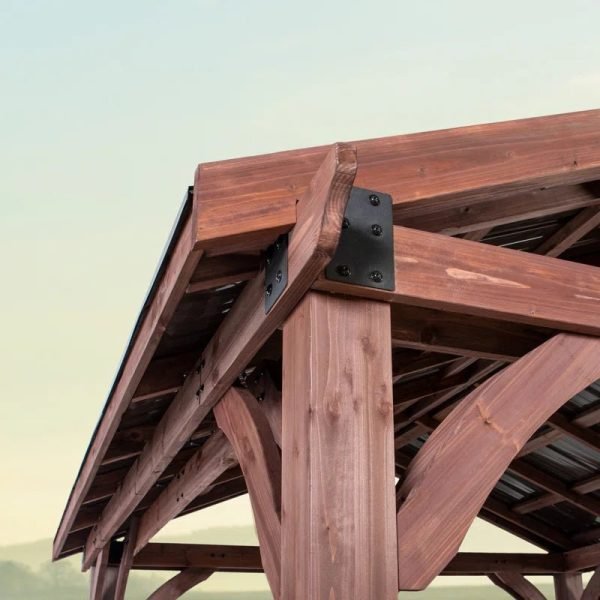 Arlington 12′ X 12′ Solid Wood Patio Gazebo - Image 8