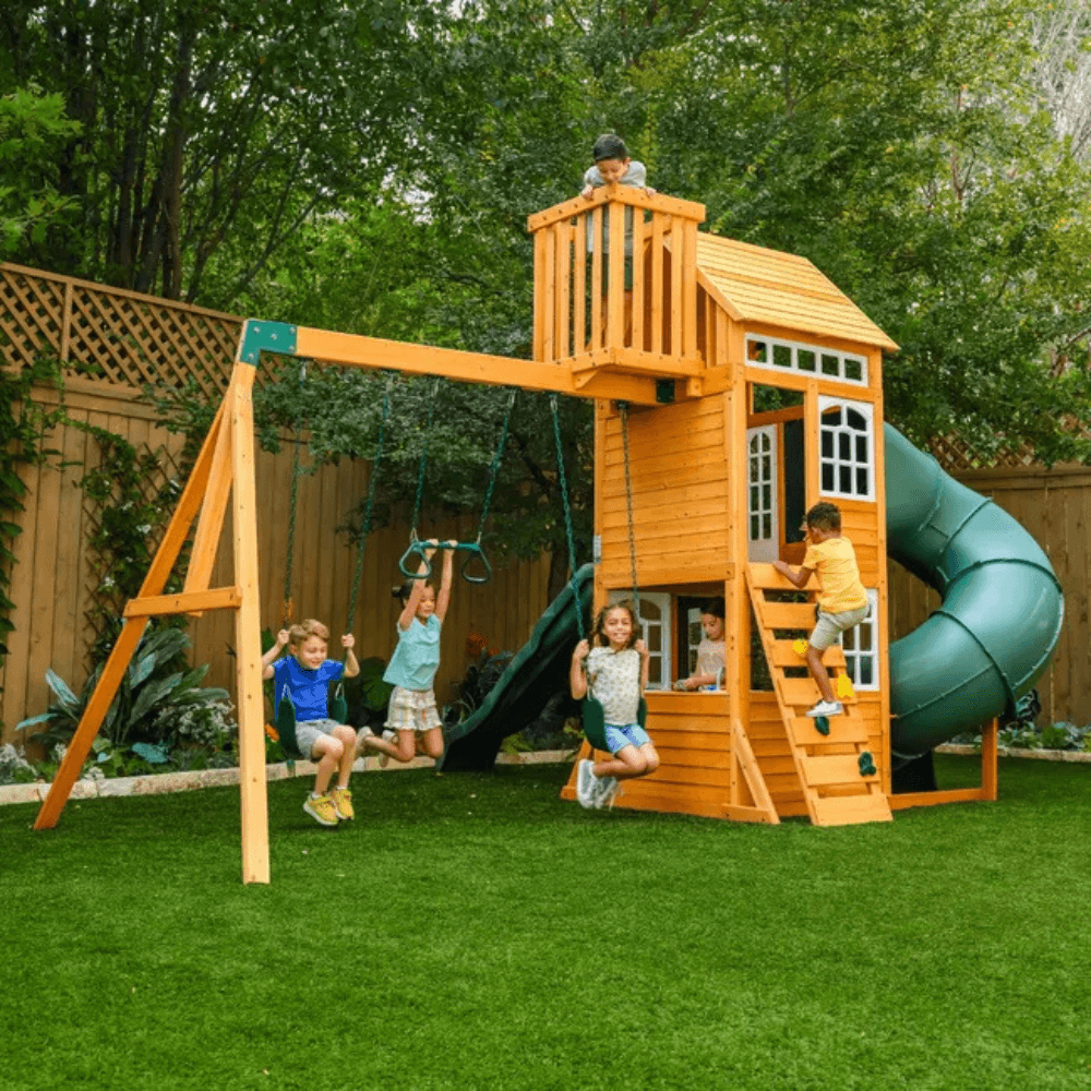 KidKraft Ridgemoor Perch Swing Set – Endless Outdoor Fun for Kids - Image 2