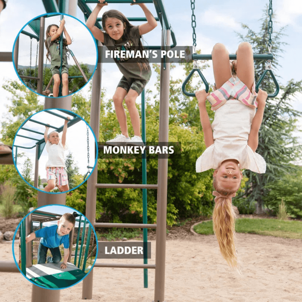Lifetime Powder Coated Steel Swing Set with 4 Swing(s) , 1 Slide(s) - Image 2