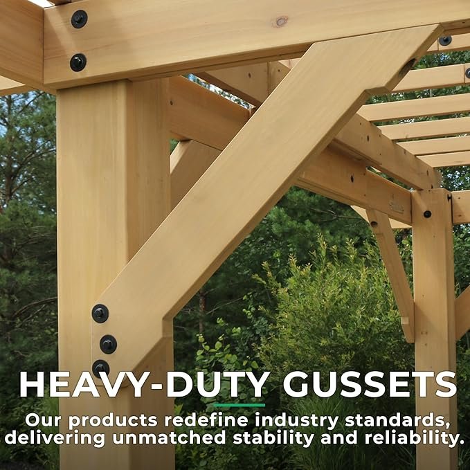 Yardistry 10 x 22 Meridian Pergola - Image 9