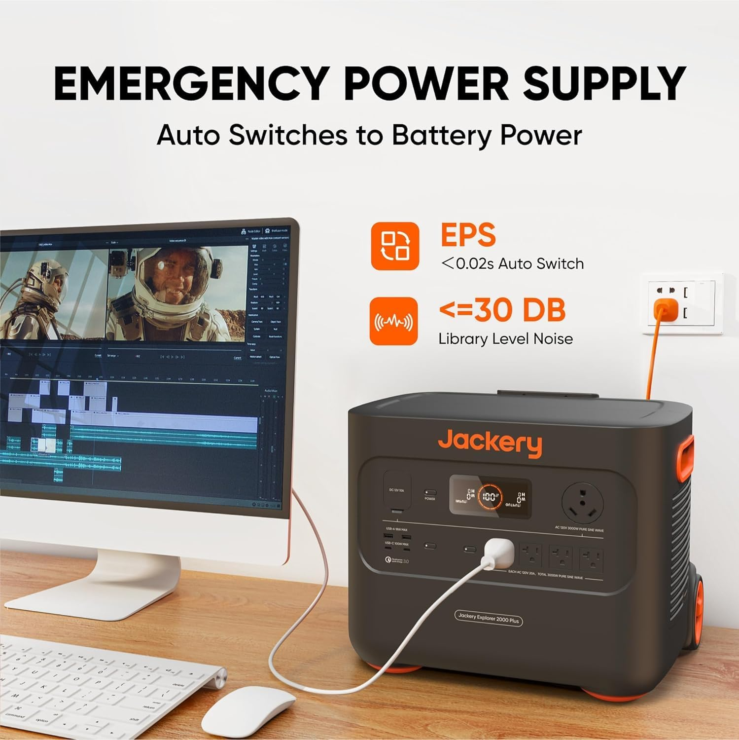 Jackery Solar Generator 4000 Kit (Explorer 2000 Plus + 1X PackPlus E2000 Plus Expandable Battery + 2X200W Solar Panel) - Image 3