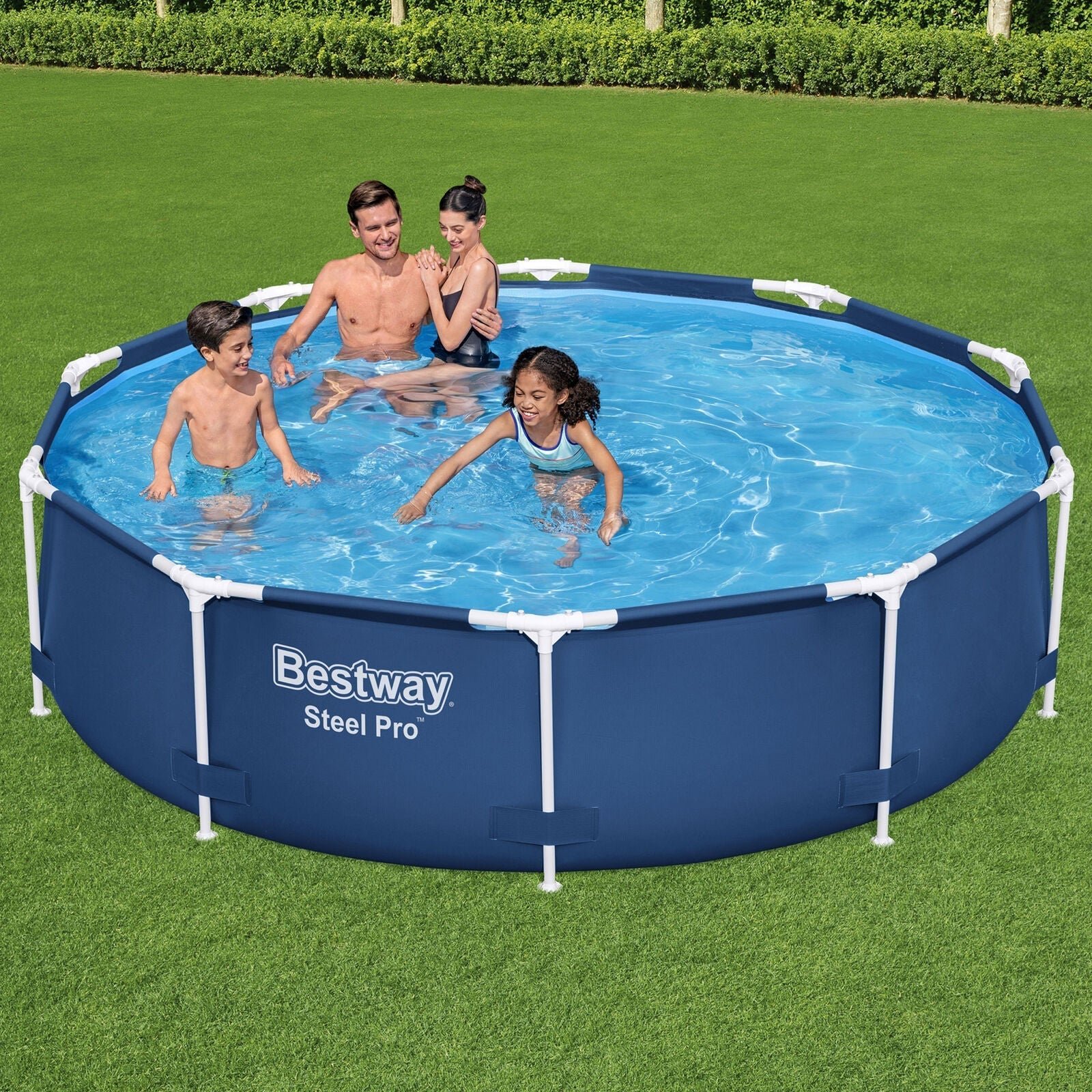 Bestway Steel Pro 10’x30″ Round Above Ground Swimming Pool Set with Filter Pump - Image 3
