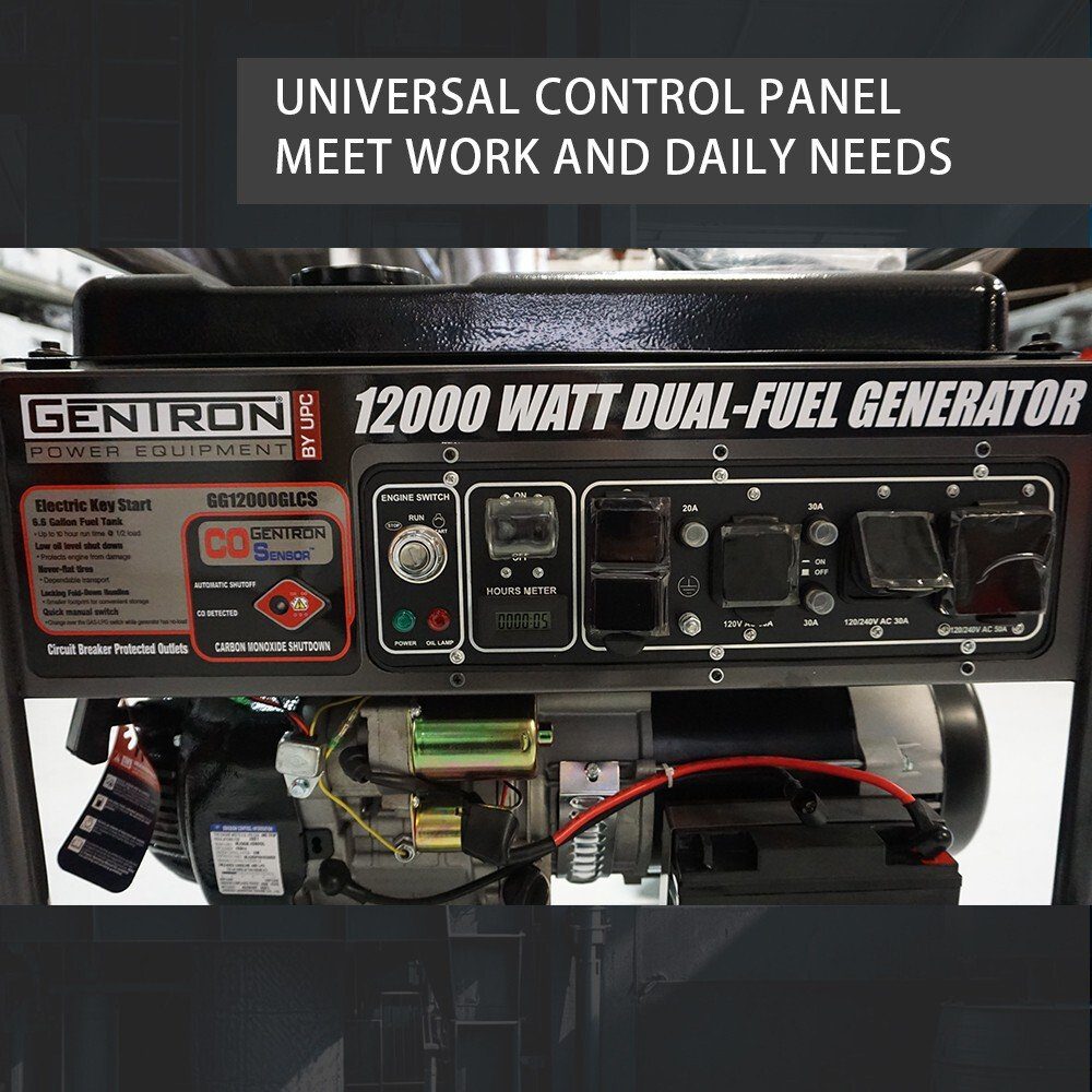 Gentron Power Equipment 12000 / 9000 -Watt GG12000GLCS - Image 4