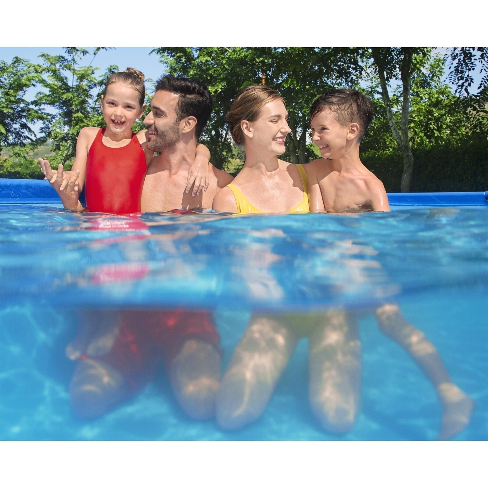 Bestway Steel Pro 13′ x 7′ x 32″ Rectangular Above Ground Outdoor Swimming Pool - Image 2