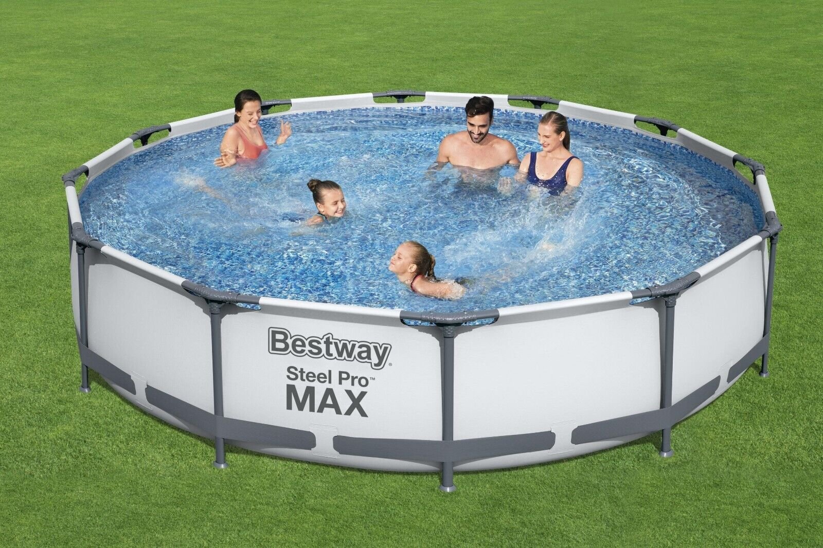 Bestway Steel Pro 12ft x 30in Frame Above Ground Pool Set with Pump - Image 4