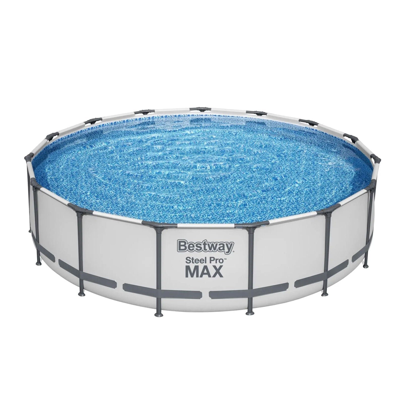 Bestway Steel Pro MAX 15’x42″ Round Above Ground Swimming Pool with Pump & Cover - Image 6