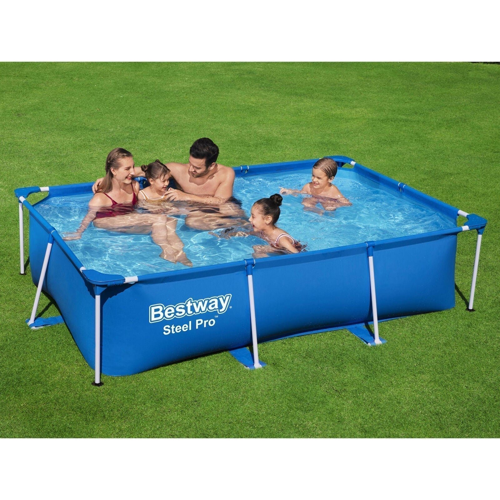 Bestway Steel Pro 8.5’x67″x24″ Rectangular Above Ground Outdoor Swimming Pool - Image 5