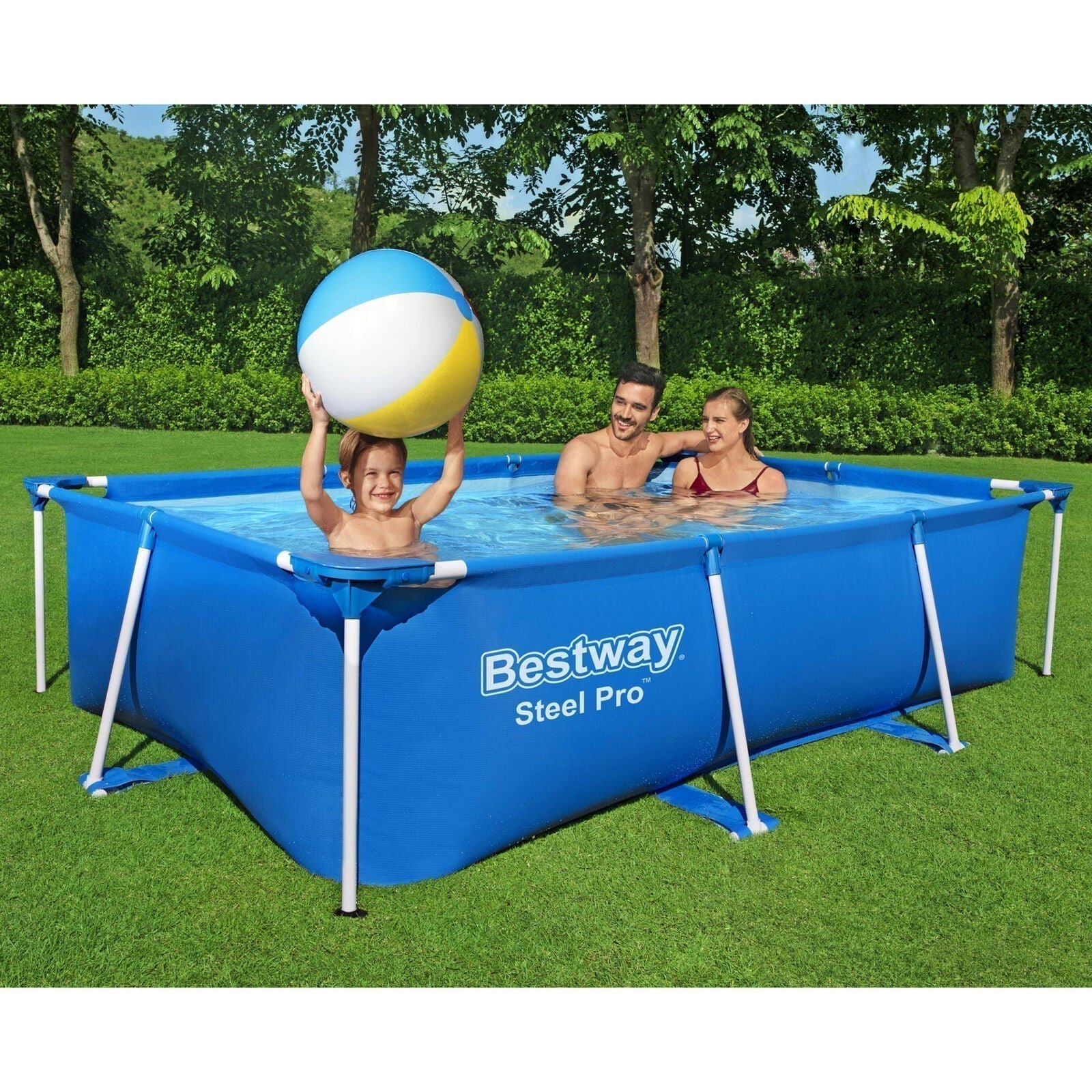 Bestway Steel Pro 8.5’x67″x24″ Rectangular Above Ground Outdoor Swimming Pool - Image 2