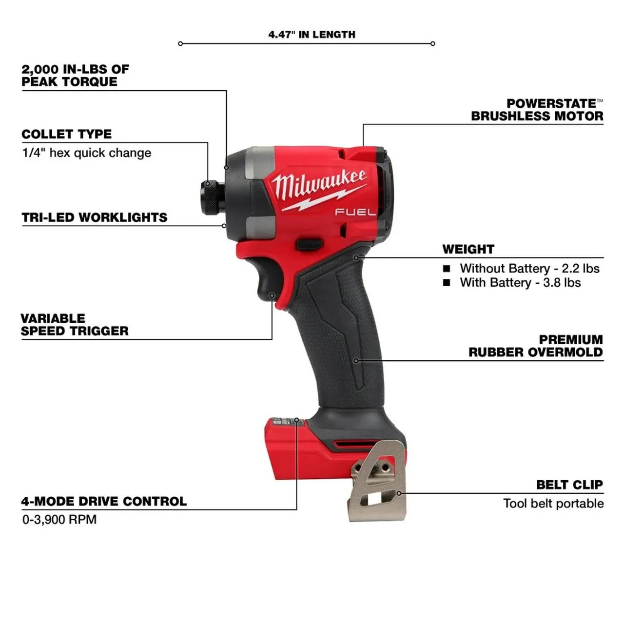 Milwaukee M18 FUEL 5 Tool Combo Kit - Image 3