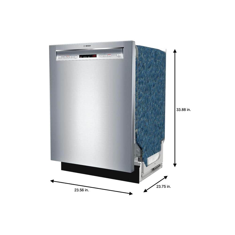 Bosch 300 Series 24 in. Stainless Steel Front Control Tall Tub Dishwasher with Stainless Steel Tub and 3rd Rack, 44dBA - Image 6