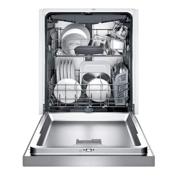 Bosch 300 Series 24 in. Stainless Steel Front Control Tall Tub Dishwasher with Stainless Steel Tub and 3rd Rack, 44dBA - Image 4