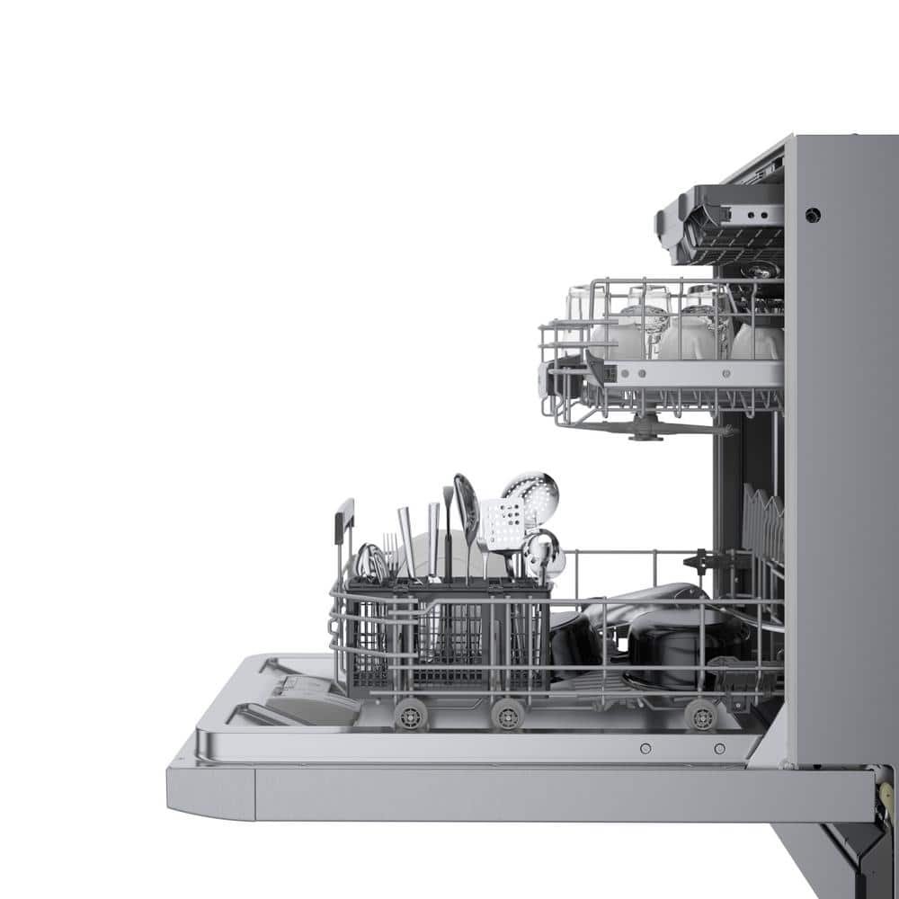 Bosch 800 Series 18 in. ADA Compact Front Control Dishwasher in Stainless Steel with Stainless Steel Tub and 3rd Rack, 44dBA - Image 6