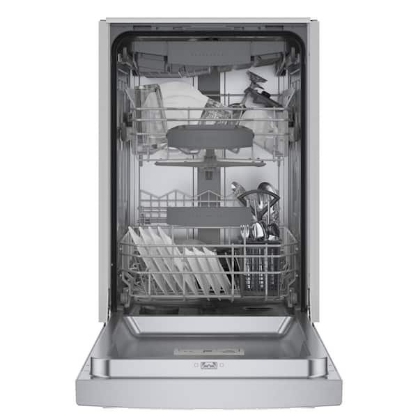 Bosch 800 Series 18 in. ADA Compact Front Control Dishwasher in Stainless Steel with Stainless Steel Tub and 3rd Rack, 44dBA - Image 2