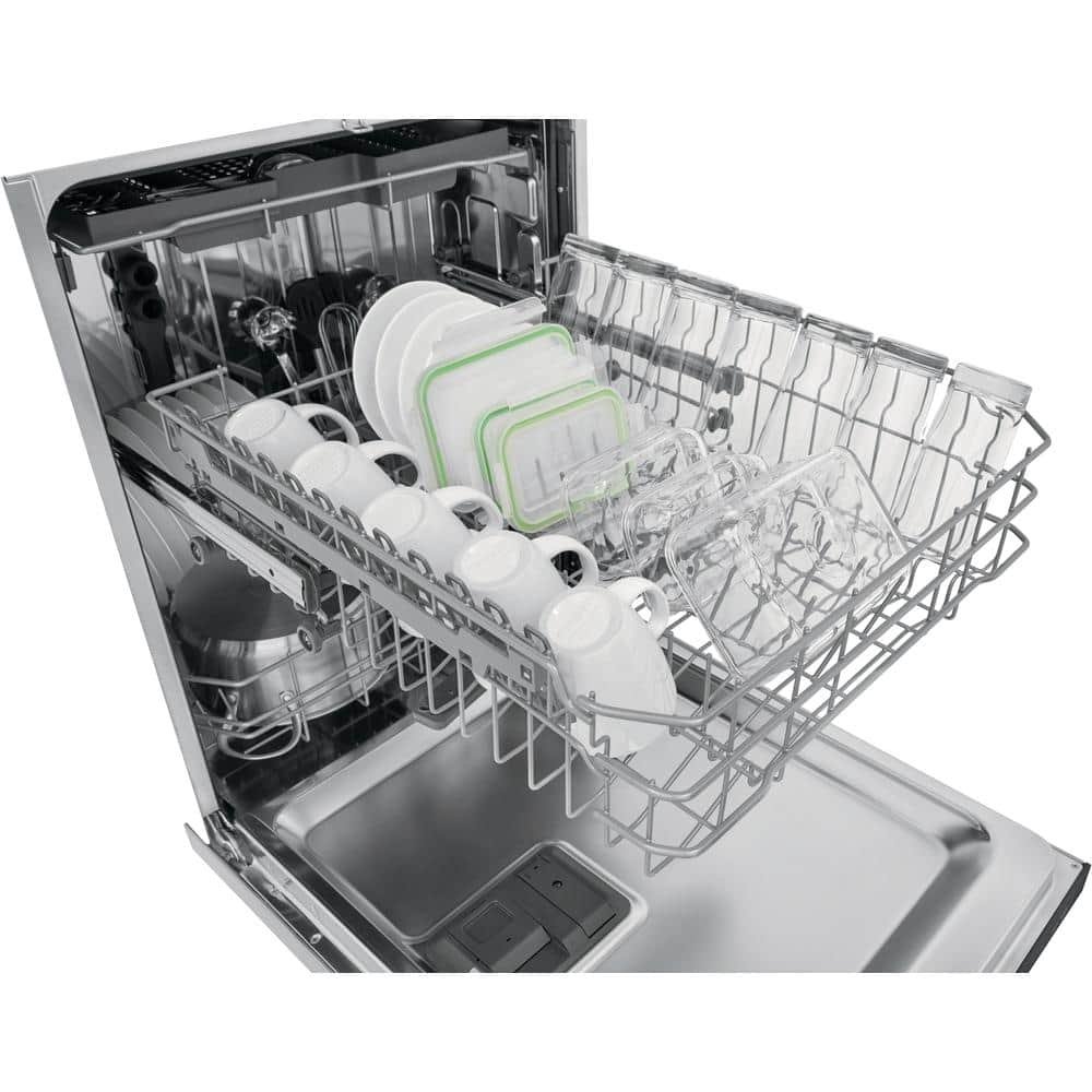 Frigidaire 24 in. Stainless Steel Top Control Built-In Tall Tub Dishwasher with Stainless Steel Tub and 3rd Level Rack, 49 dBA - Image 4