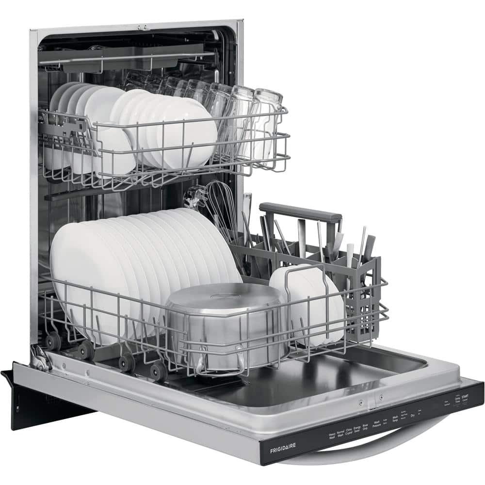 Frigidaire 24 in. Stainless Steel Top Control Built-In Tall Tub Dishwasher with Stainless Steel Tub and 3rd Level Rack, 49 dBA - Image 3