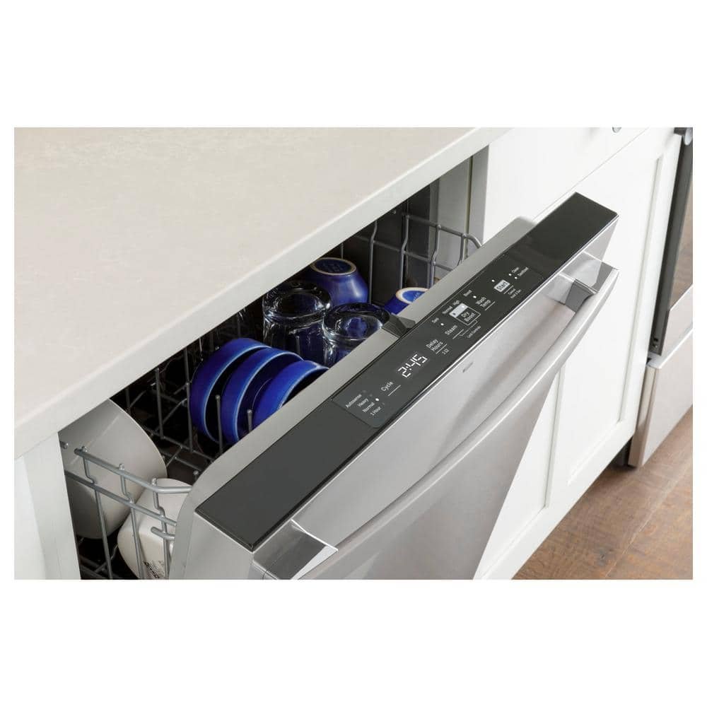 GE 24 in. Fingerprint Resistant Stainless Steel Top Control Built-In Tall Tub Dishwasher with Dry Boost and 52 dBA - Image 9
