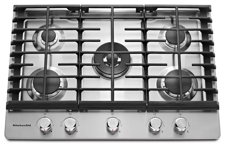 KitchenAid 30″ 5-Burner Gas Cooktops KCGS550ESS - Image 5