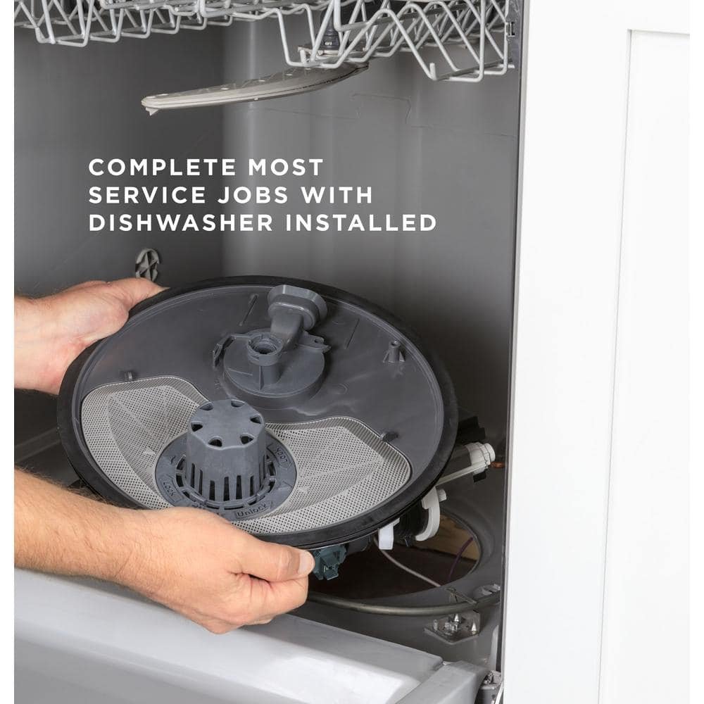 GE 24 in. White Front Control Built-In Tall Tub Dishwasher with 60dBA, ENERGY STAR - Image 5