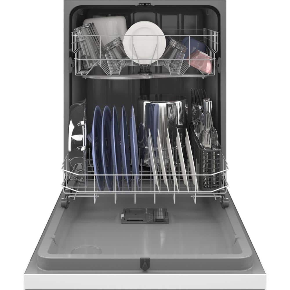 GE 24 in. White Front Control Built-In Tall Tub Dishwasher with 60dBA, ENERGY STAR - Image 4