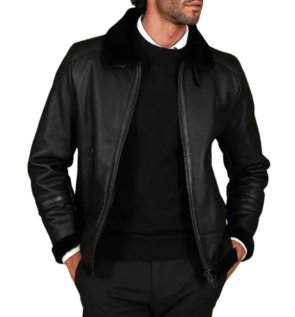 Blackshearlinglambbikerjacketshirtbucklecollar_9
