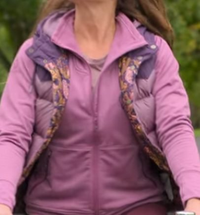 A Castle for Christmas 2021 Brooke Shields Purple Vest - Image 2
