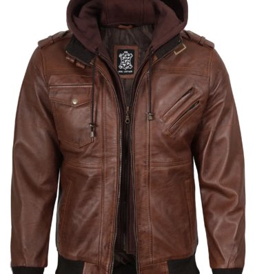 Brown_Bomber_Leather_Jacket_Mens_With_Removable_Hood
