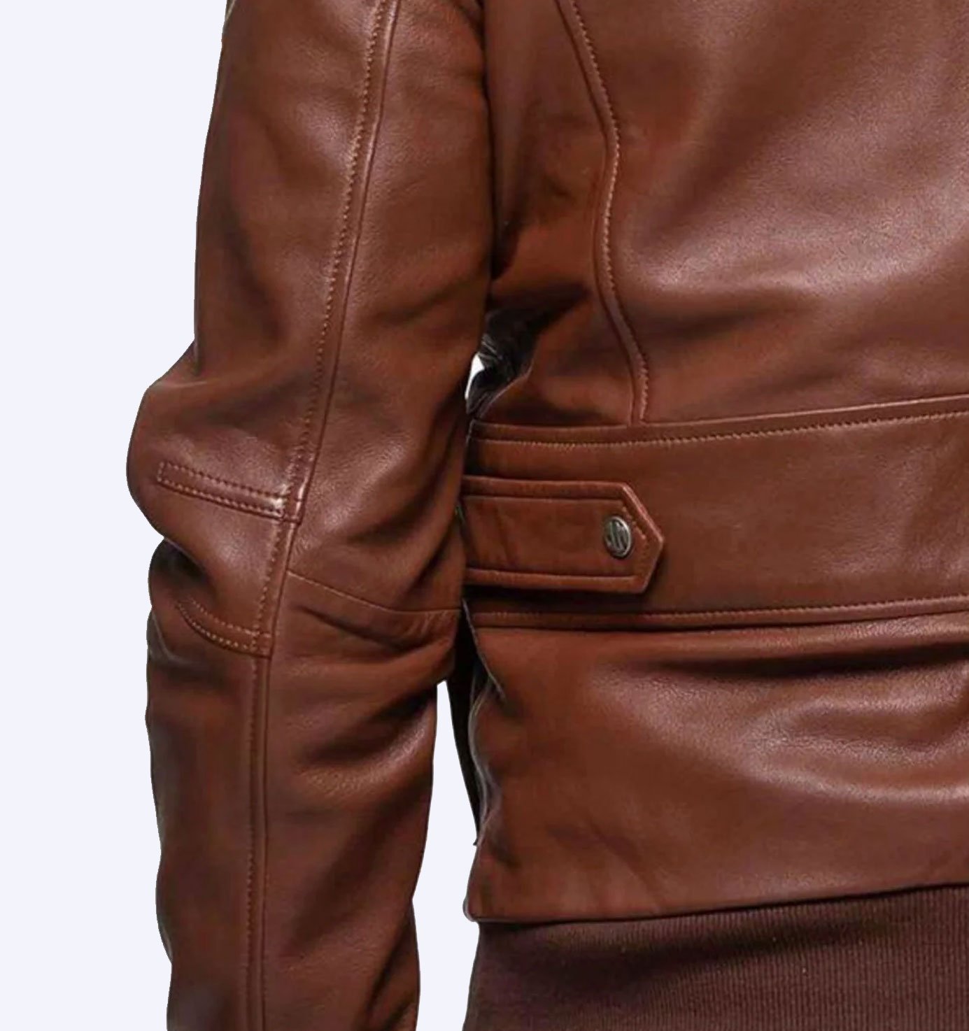 Maverick Tom Cruise Pilot Flight Bomber Leather Jacket - Image 3