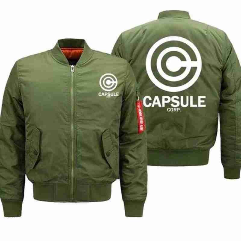 DBZ Trunks Bomber Jacket Dragon Ball Z Trunks Capsule Corp Cotton Bomber Jacket - Image 2