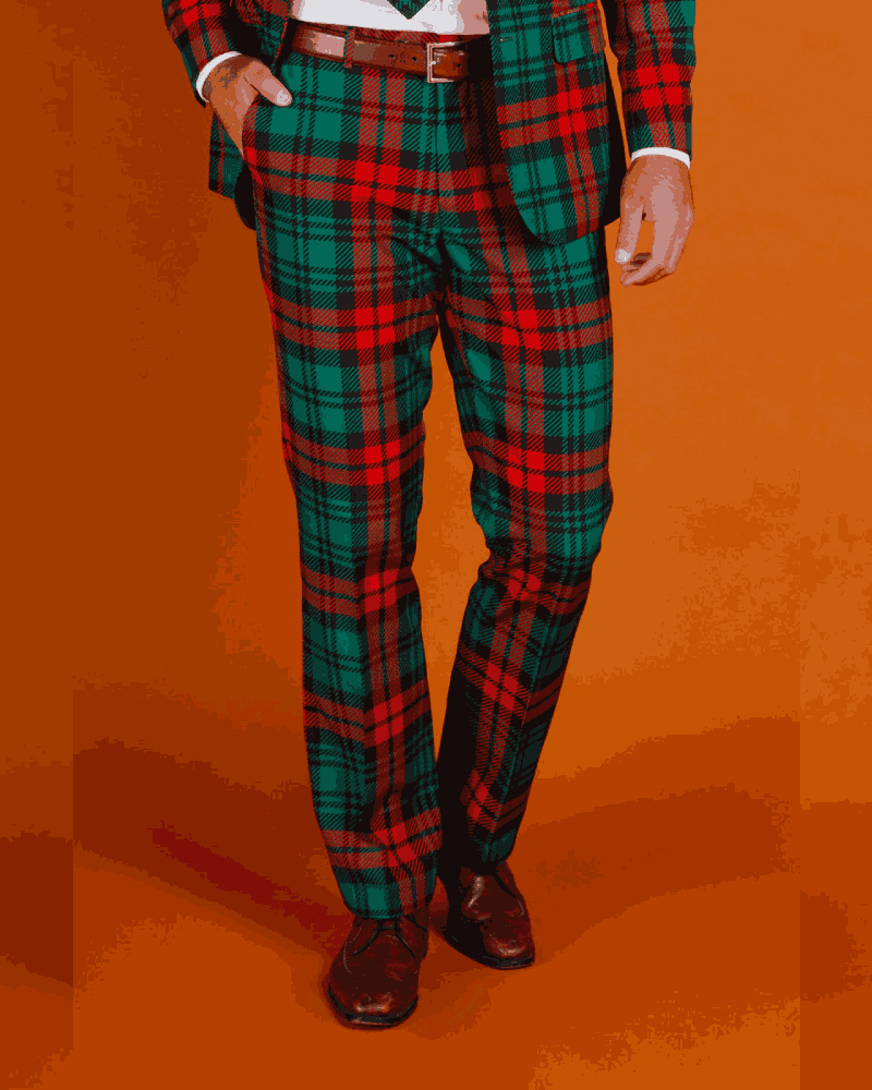Lincoln Log Love Daddy Christmas Suit Pants
