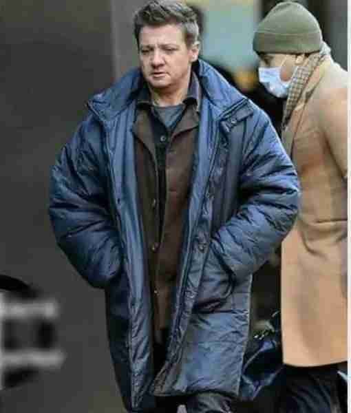 Hawkeye 2021 Jeremy Renner Puffer Coat - Image 2