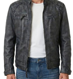Johnson-Mens-Black-Distressed-Washed-Leather-Biker-Style-Jacket